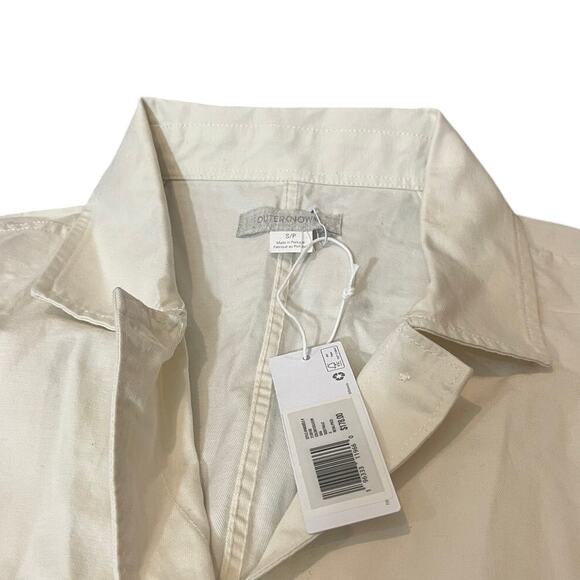 NEW Outerknown Station Jumpsuit Women Small Utility Coveralls Cargo Linen Cotton - Picture 4 of 11